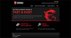 Desktop Screenshot of msi.4myrebate.com